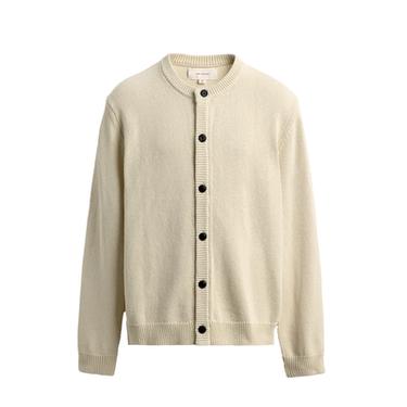 REGULAR FIT COTTON/LINEN CARDIGAN - Light beige by Zara