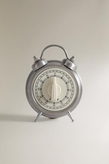 TIMER WITH LEGS AND HANDLE - Steel by Zara