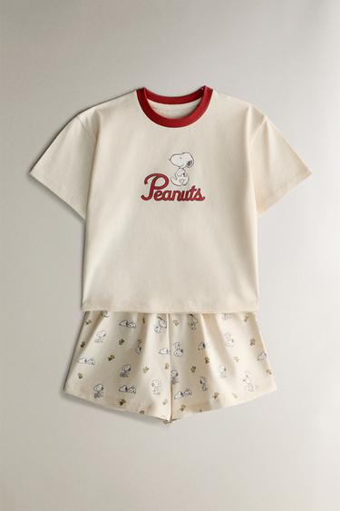 CHILDREN'S PEANUTS™ SHORT SET OF PYJAMAS - Light beige by Zara - Image 0