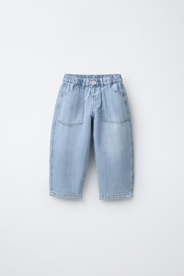 LOOSE-FITTING BAGGY JEANS - Light blue by Zara