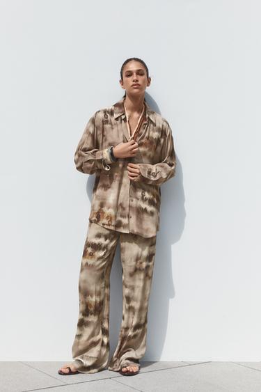 TIE-DYE SHIRT - Brown by Zara - Image 0