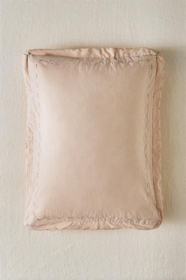 CHILDREN'S CUSHION COVER WITH SCALLOPED EDGE - Pink by Zara