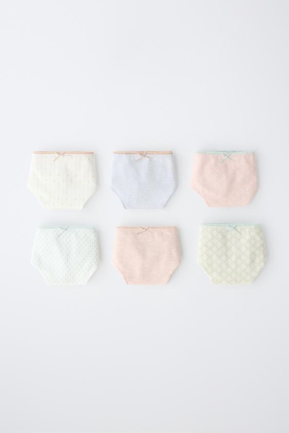 6-14 YEARS/ 6-PACK OF GEOMETRIC PRINT BRIEFS - Multicoloured by Zara - Image 0