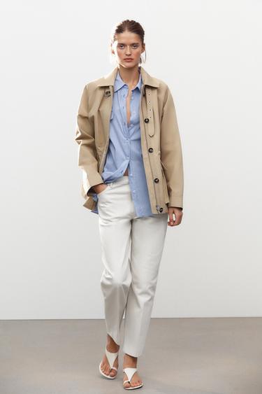 ZW COLLECTION JACKET WITH POCKETS - Ecru by Zara - Image 0