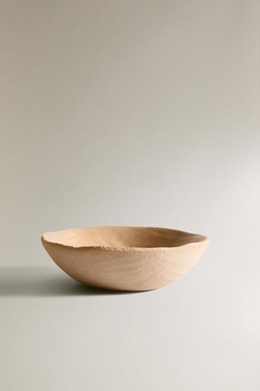 IRREGULAR CERAMIC BOWL - Beige by Zara