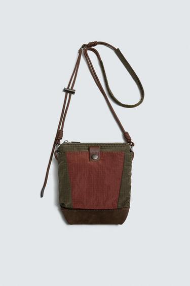 TECHNICAL CROSSBODY BAG WITH LEATHER DETAILS AARON LEVINE X ZARA - Multicoloured by Zara