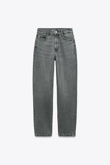 Z1975 HIGH-WAIST MOM JEANS - Grey by Zara