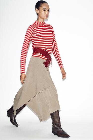 DISTRESSED LEATHER BOOTS - Brown by Zara