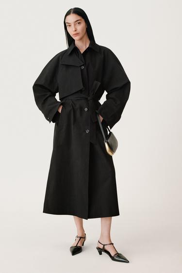 COTTON TRENCH COAT 50TH ANNIVERSARY - Black by Zara