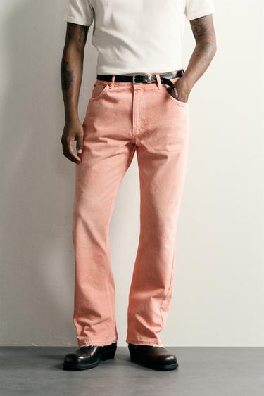 FLARE FIT JEANS - Pink by Zara