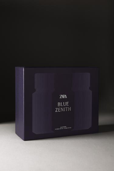 BLUE ZENITH EDP SET 100 ML (3.4 FL.OZ) +30 ML (1.0 FL. OZ) - TINTED LEATHER by Zara