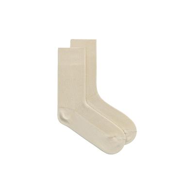 COTTON BLEND RIB SOCKS - Sand by Zara