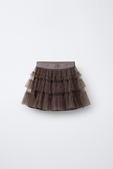 TULLE SKIRT - Brown by Zara