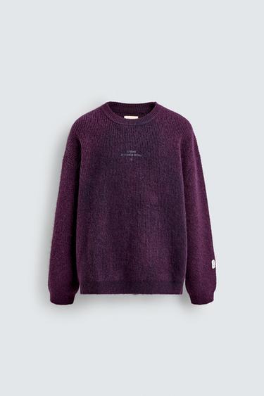 JUMPER LOGOS SPRAY X SR_A - Purple by Zara