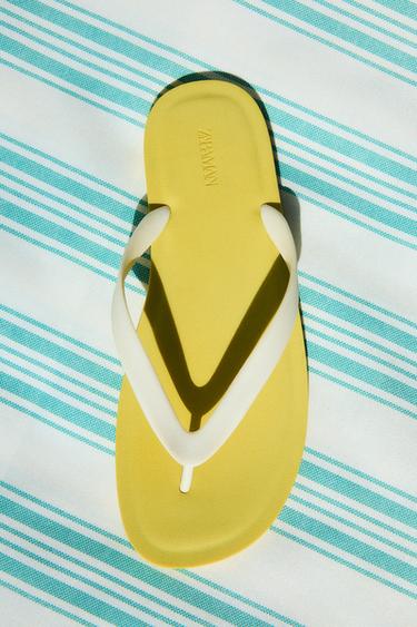 STRAPPY SANDALS - Yellow by Zara
