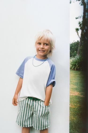 RAGLAN SLEEVE T-SHIRT - Blue by Zara