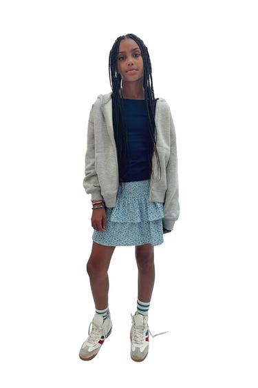 FLORAL BERMUDA SKORT - Light blue by Zara