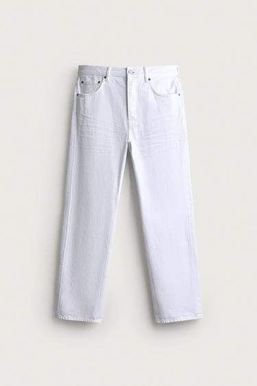 AARON LEVINE X ZARA STRAIGHT-LEG JEANS - White by Zara