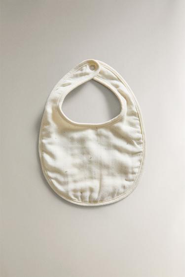 CHILDREN'S MOON BIB - Cream by Zara - Image 0