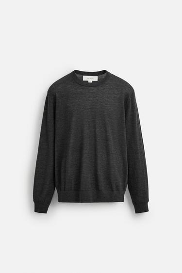 CASHMERE - WOOL SWEATER - Grey marl by Zara