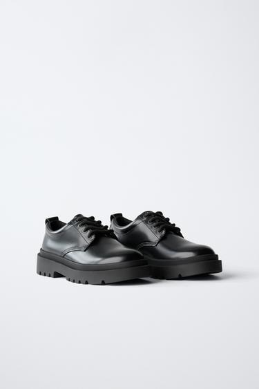 TRACK SOLE DERBY SHOES - Black by Zara