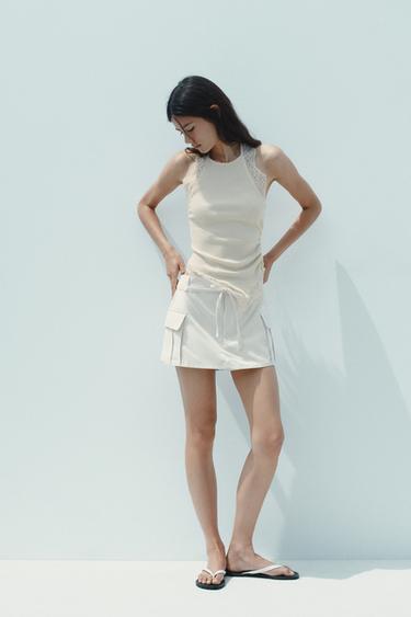 CARGO CULOTTES - Oyster-white by Zara