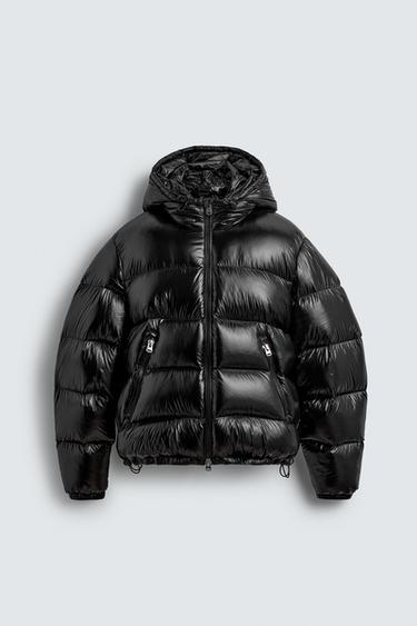 100% FEATHER WATER-REPELLENT DOWN JACKET - Black by Zara