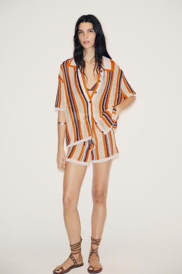 KNIT SHORTS - Multicoloured by Zara
