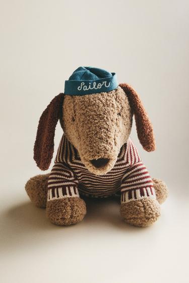 KIDS' SOFT TOY DOG - Brown by Zara