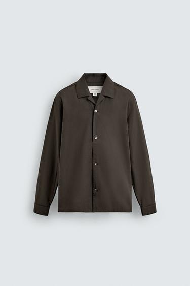 JACQUARD PYJAMA SHIRT - Brown by Zara