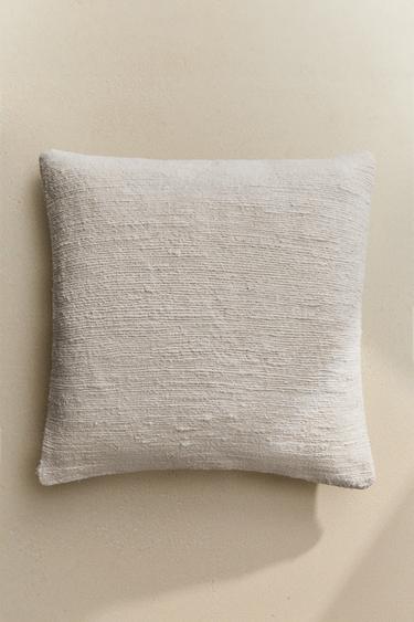 WOVEN CUSHION COVER - Ecru by Zara