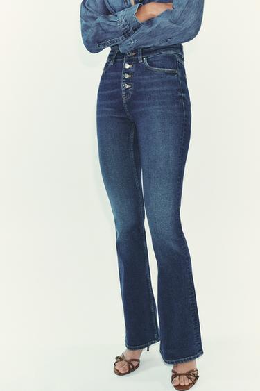 Z.06 HIGH-WAIST FLARE JEANS - Blue by Zara
