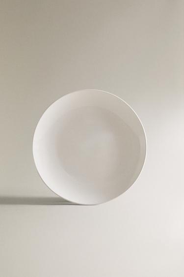 STONEWARE DINNER PLATE - White by Zara - Image 0