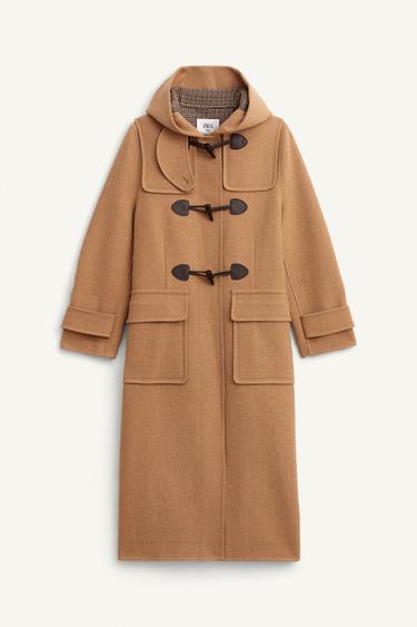 LIMITED EDITION WOOL BLEND COAT - camel by Zara