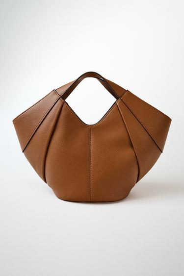 HANDBAG - Dark tan by Zara