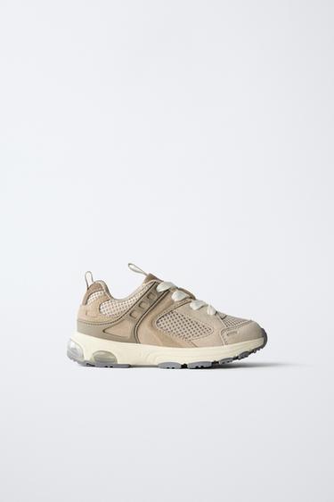 MULTI-PIECE TRAINERS - Sand Brown by Zara