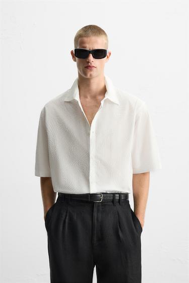 TEXTURED RELAXED FIT SHIRT - White by Zara