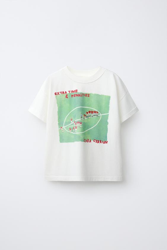 CLARA CEBRIAN © PRINT T-SHIRT - White by Zara - Image 0