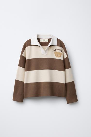 BUTTERBEAR © KNITTED POLO SHIRT - Mid-ecru by Zara - Image 0