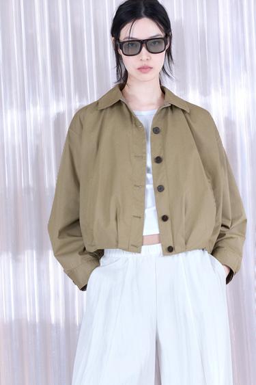 BALLOON JACKET - Khaki by Zara