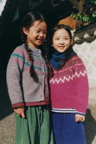 CORDUROY SAROUEL TROUSERS - Green by Zara