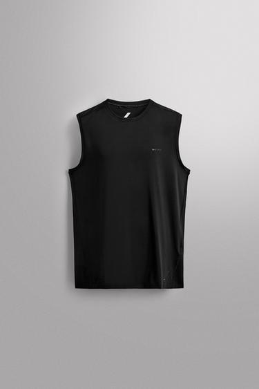 TECHNICAL TANK TOP - Black by Zara
