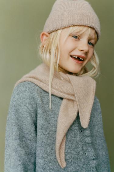 CASHMERE TRIANGULAR SCARF - Ice by Zara