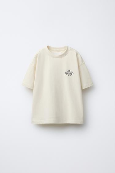 LOGO PRINT T-SHIRT - Ecru by Zara