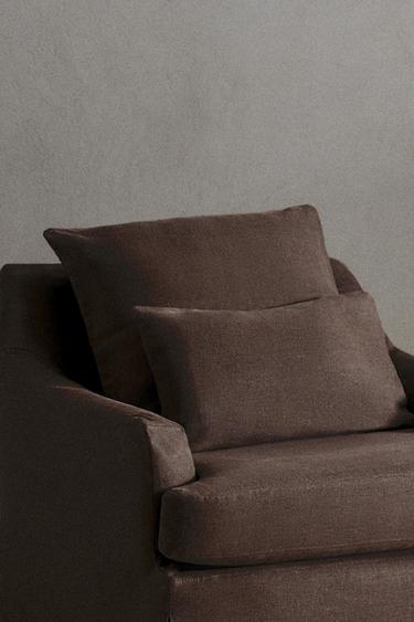ARMCHAIR 01 LINEN COVER - Aubergine by Zara