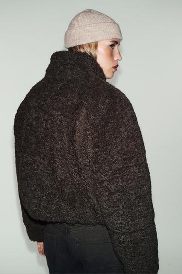 FLEECE ANORAK WITH THERMAL INSULATION - Brown by Zara