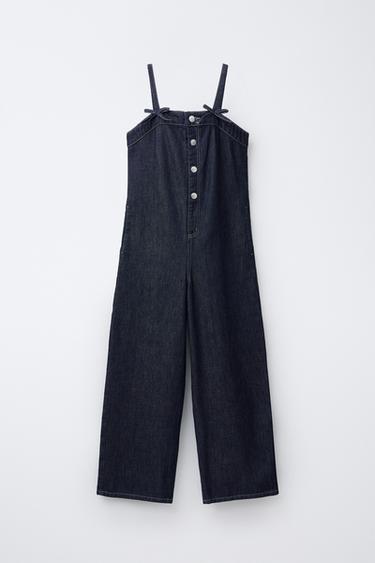 DENIM JUMPSUIT - Blue by Zara