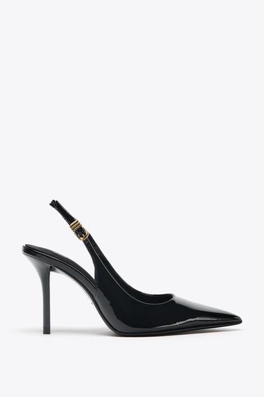 METAL BUCKLE HEELS - Black by Zara - Image 0