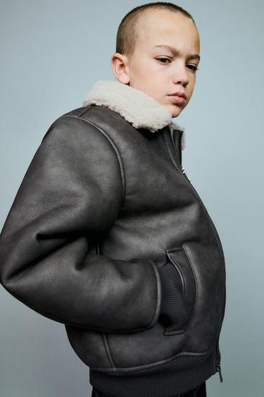 DOUBLE-FACED BOMBER JACKET - Mink by Zara