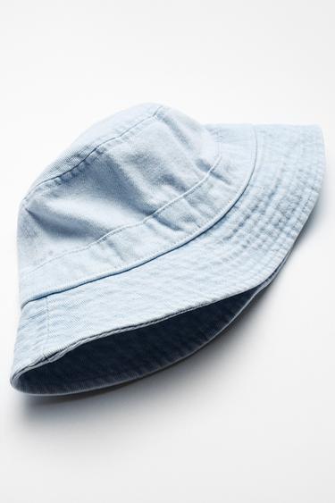 DENIM BUCKET HAT - Blue by Zara